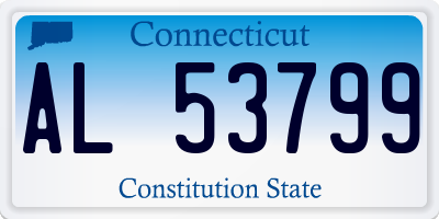 CT license plate AL53799