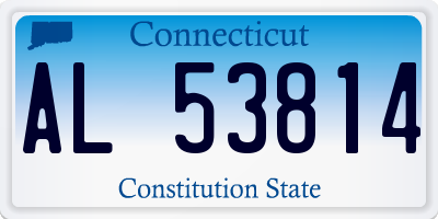 CT license plate AL53814