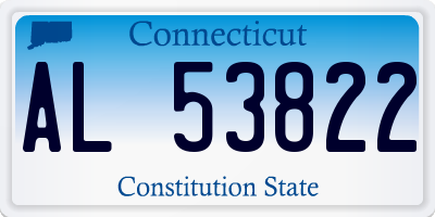 CT license plate AL53822