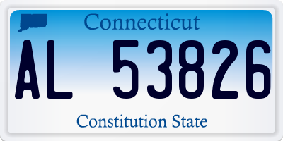 CT license plate AL53826