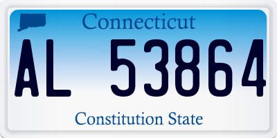 CT license plate AL53864