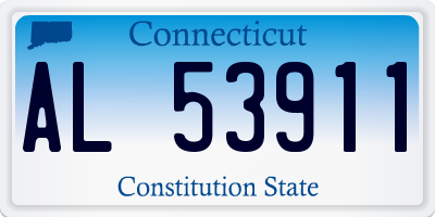 CT license plate AL53911