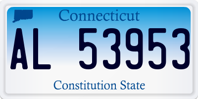 CT license plate AL53953