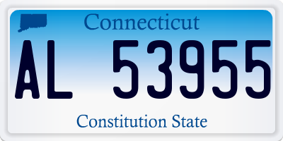 CT license plate AL53955