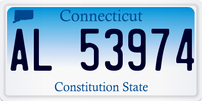 CT license plate AL53974