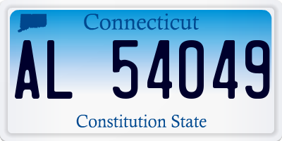 CT license plate AL54049