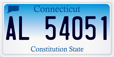 CT license plate AL54051