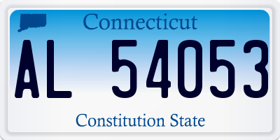 CT license plate AL54053