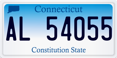 CT license plate AL54055