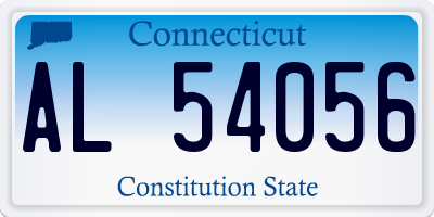 CT license plate AL54056