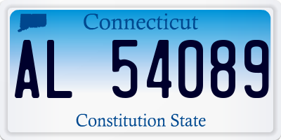 CT license plate AL54089