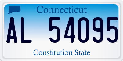 CT license plate AL54095