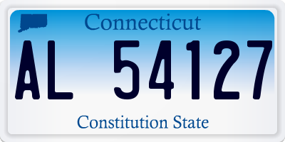 CT license plate AL54127