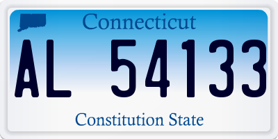 CT license plate AL54133