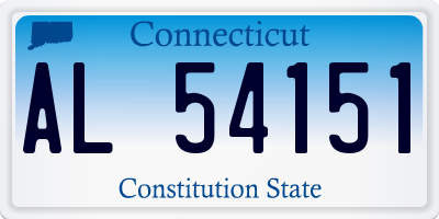 CT license plate AL54151