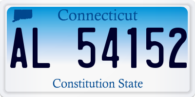CT license plate AL54152