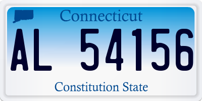 CT license plate AL54156