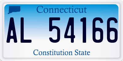 CT license plate AL54166