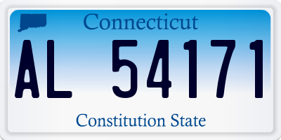 CT license plate AL54171
