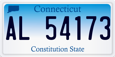 CT license plate AL54173