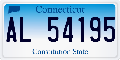 CT license plate AL54195