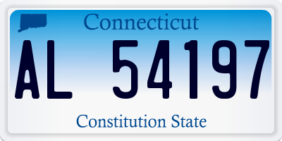 CT license plate AL54197