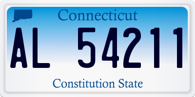 CT license plate AL54211
