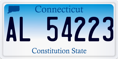 CT license plate AL54223