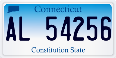 CT license plate AL54256