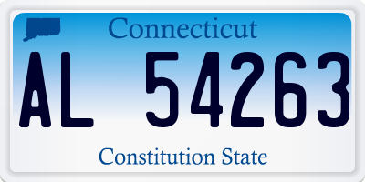 CT license plate AL54263