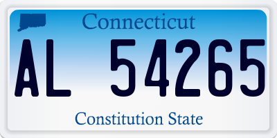 CT license plate AL54265