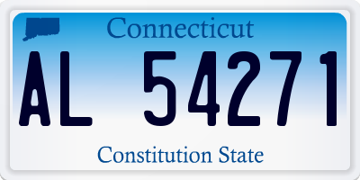 CT license plate AL54271