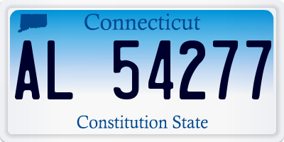 CT license plate AL54277