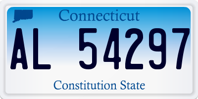 CT license plate AL54297