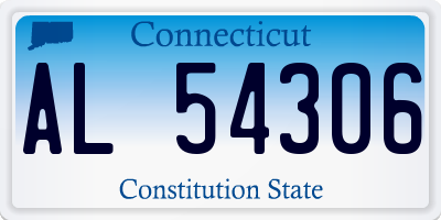 CT license plate AL54306