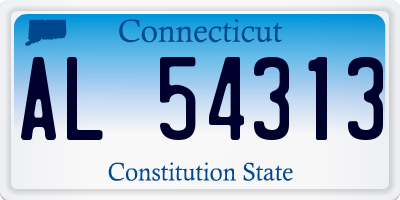 CT license plate AL54313