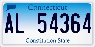 CT license plate AL54364