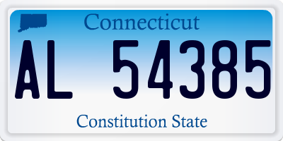 CT license plate AL54385