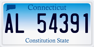 CT license plate AL54391