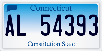 CT license plate AL54393