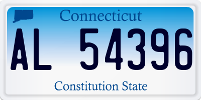 CT license plate AL54396
