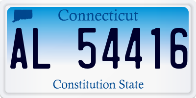 CT license plate AL54416