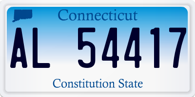 CT license plate AL54417