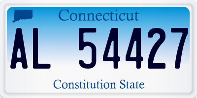 CT license plate AL54427