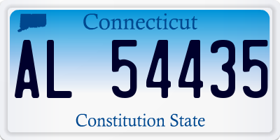 CT license plate AL54435