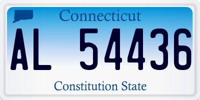 CT license plate AL54436