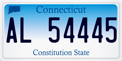 CT license plate AL54445