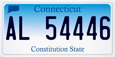 CT license plate AL54446