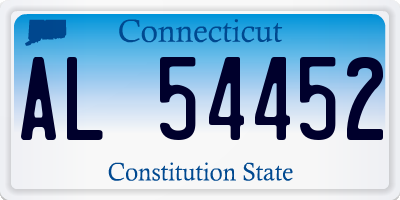 CT license plate AL54452