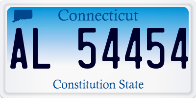 CT license plate AL54454